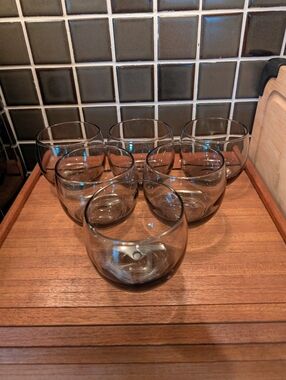 MCM Rolly Polly Lowball Glasses In Smoked Grey
